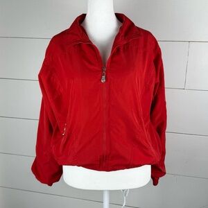VTG Koret Sport Petites - Red Sm Jacket - Full Zip - Elastic Waist Bomber Jacket